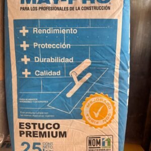 Estuco MAY-PRO 25kg Acabado Liso Profesional